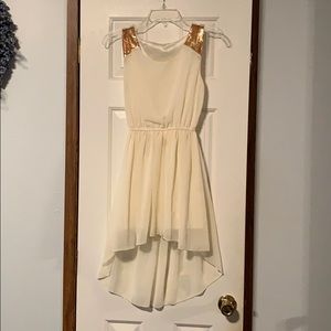 Girls medium 10 ivory dress. Wedding, flower girl